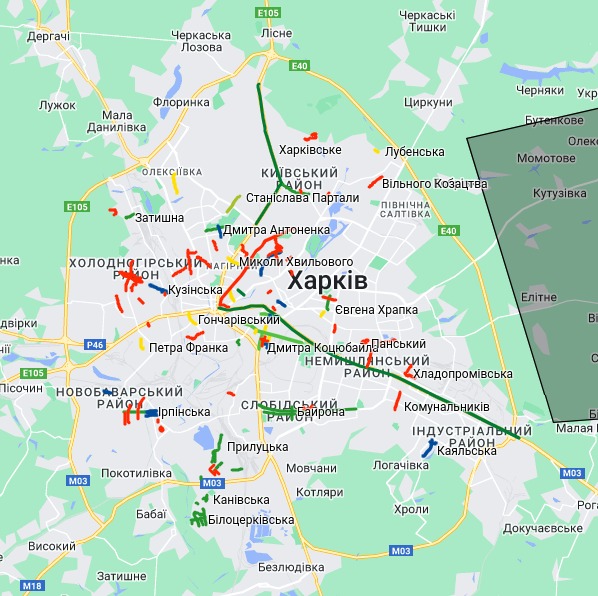 Карта переименований в Харькове
