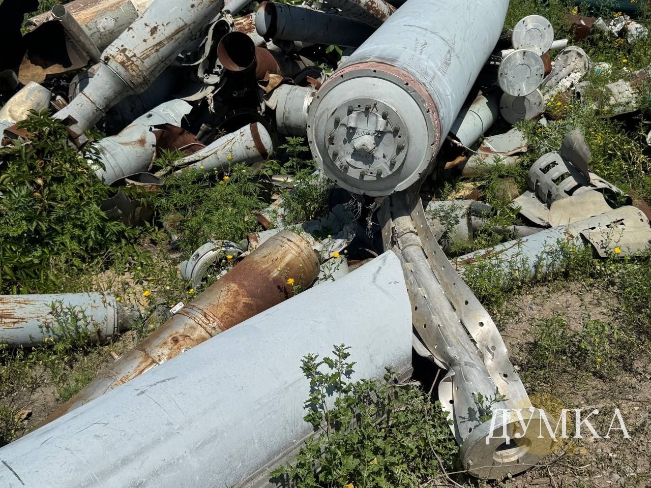 Обломки С-300 и РСЗО