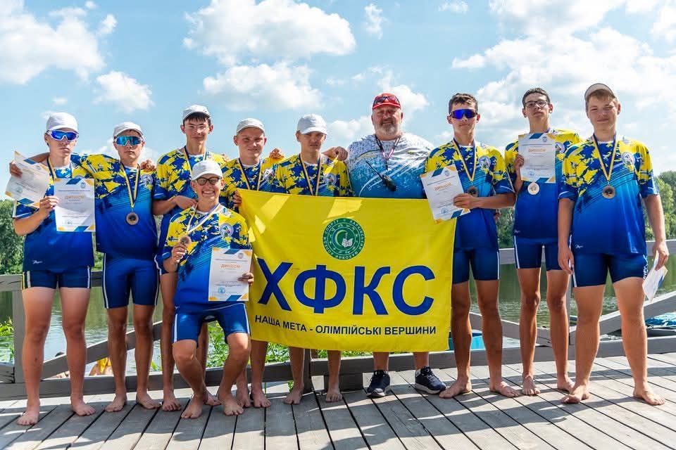 Збірна Харківщини посіла призові місця на ЧУ з академічного веслування