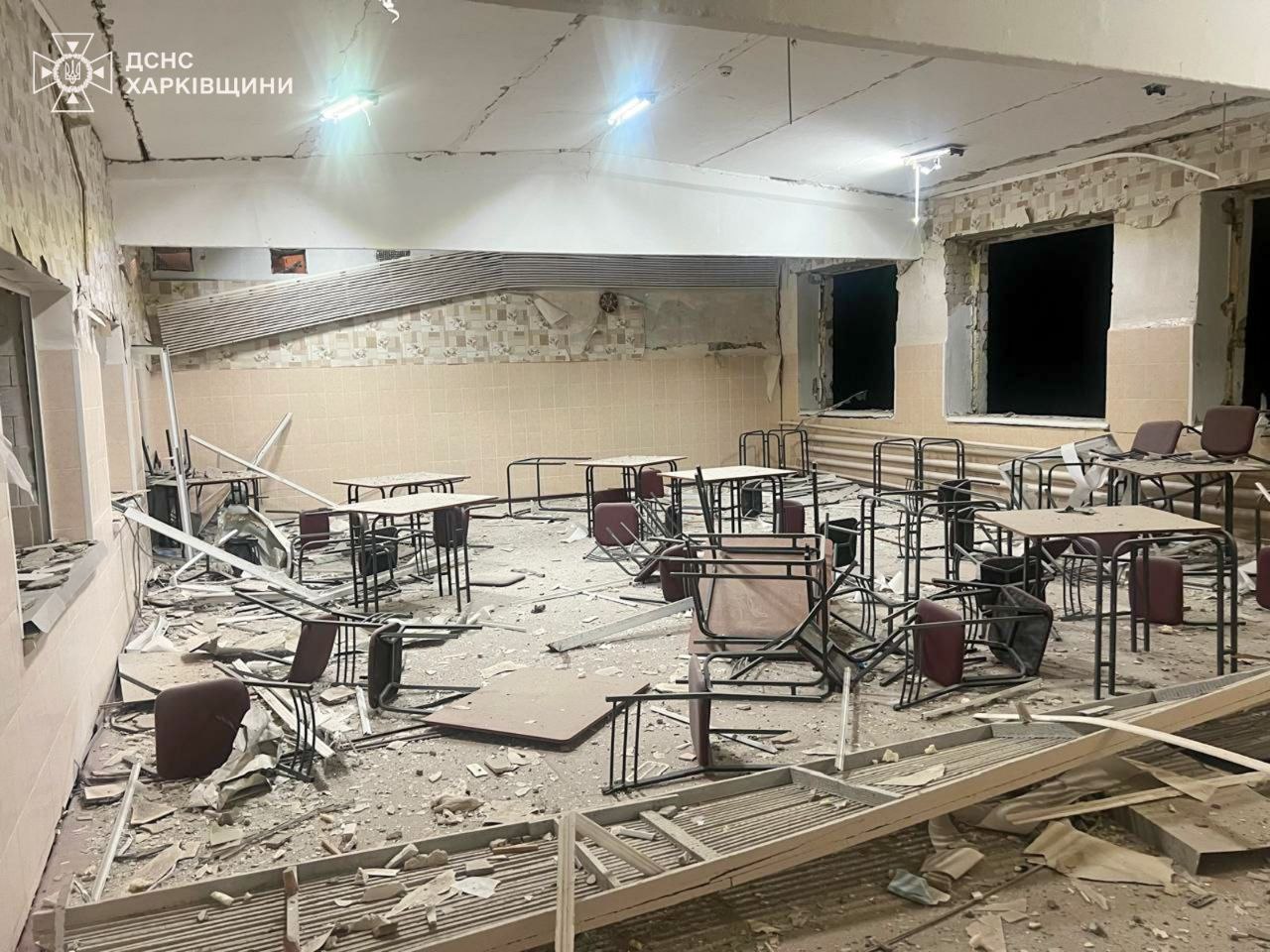 Уночі ціллю РФ на Харківщині став дитячий садок: ФОТОФАКТ