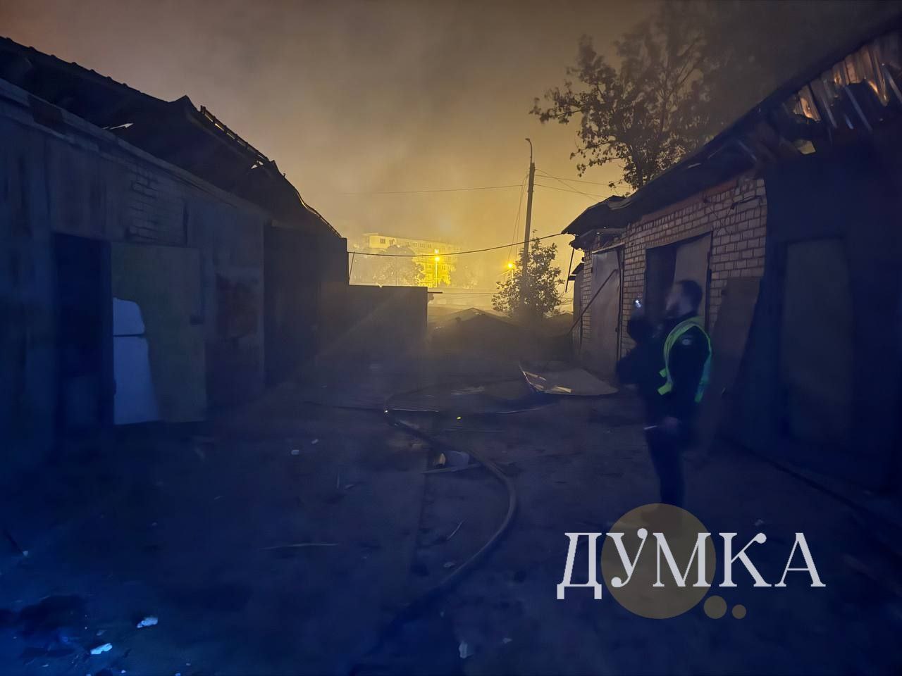 Обстрел гаражного кооператива в Харькове 1 октября 2025 года