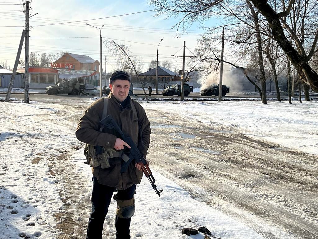 Василь Скопенко 27 лютого 2022 року під час бою на школі №134