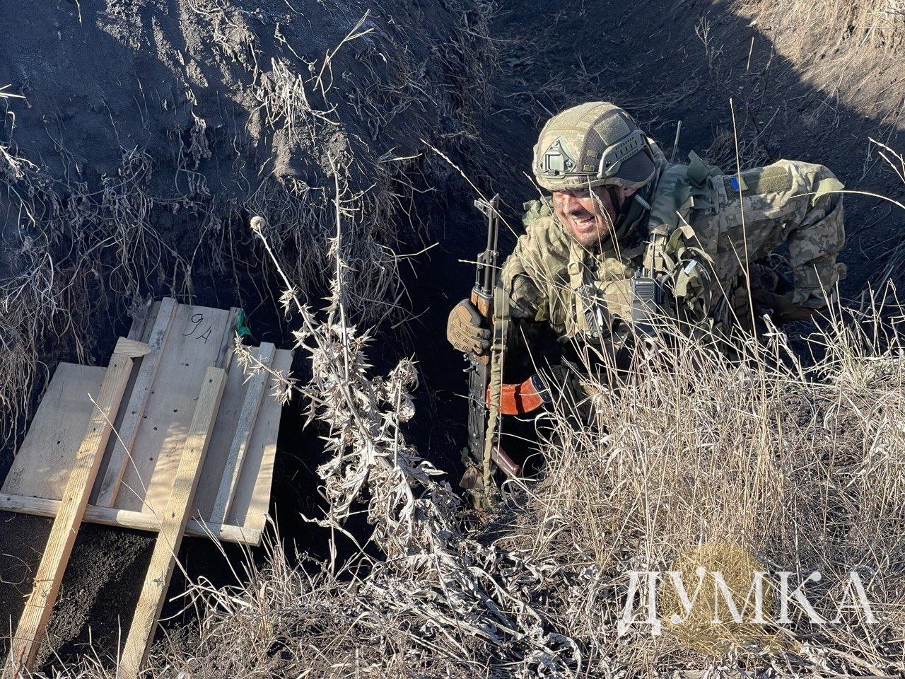 Військовослужбовець 93 бригади після УДЗ, лютий 2025 року / Фото: Думка