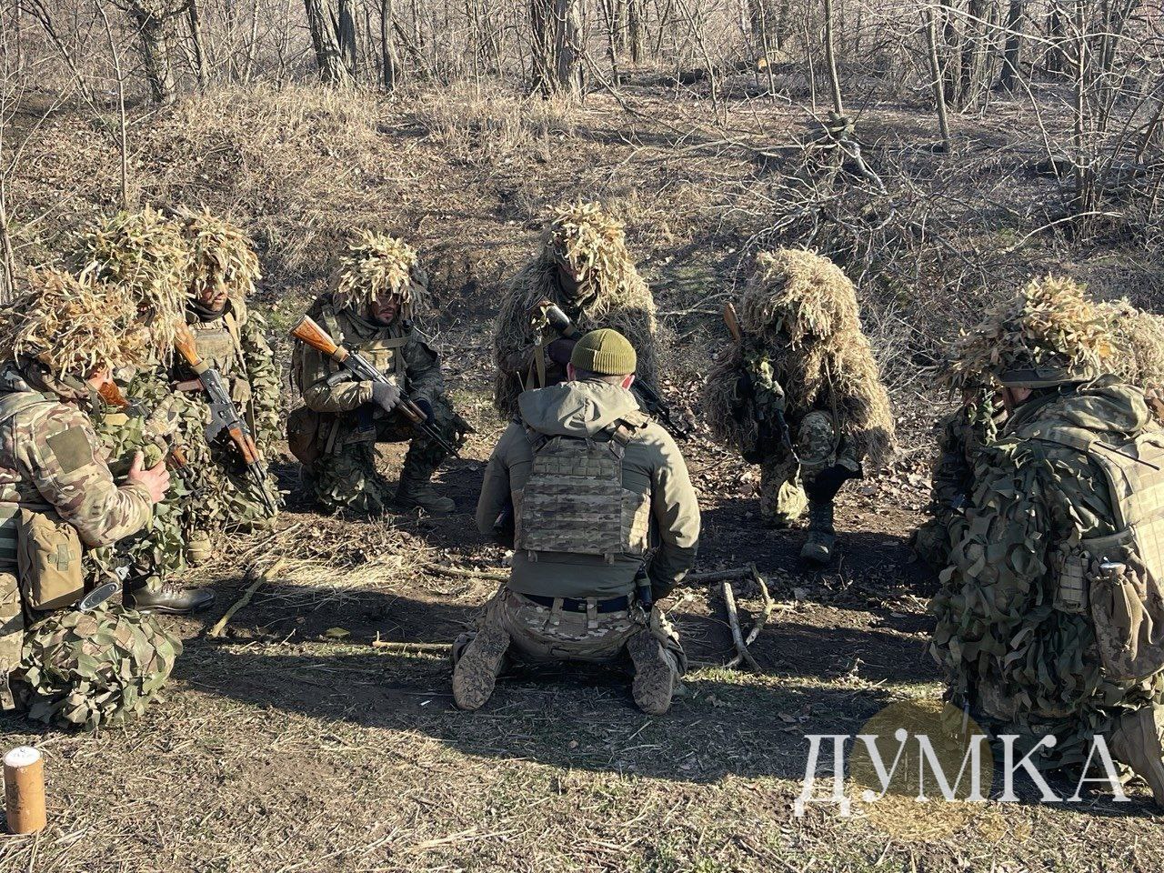 Військовослужбовці 93 бригади після УДЗ, лютий 2025 року / Фото: Думка