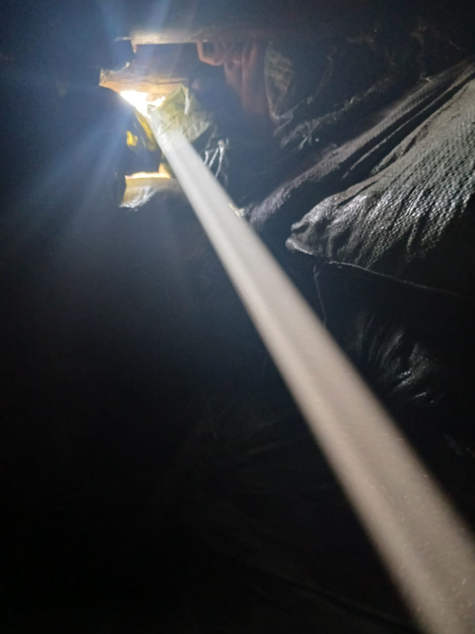 Луч солнца в блиндаже Ивана Кавуна / Фото: архив Ивана Кавуна