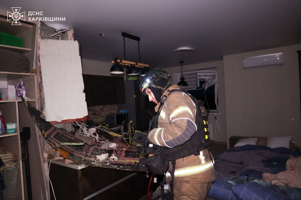 Бойову частину "Шахеда", який влетів у багатоповерхівку в Харкові, вилучили – ДСНС