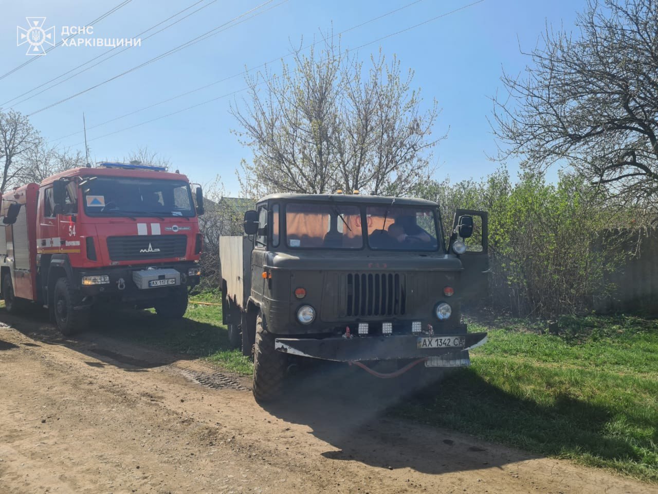 На Купянщине горел частный двор