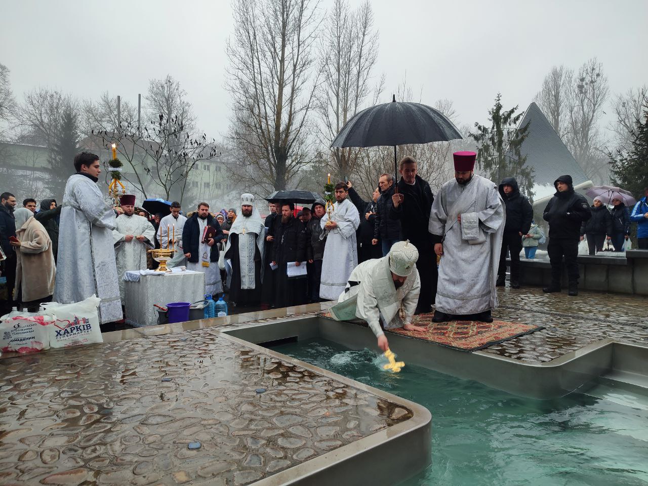 Крещение в Харькове 19 января 2024 года