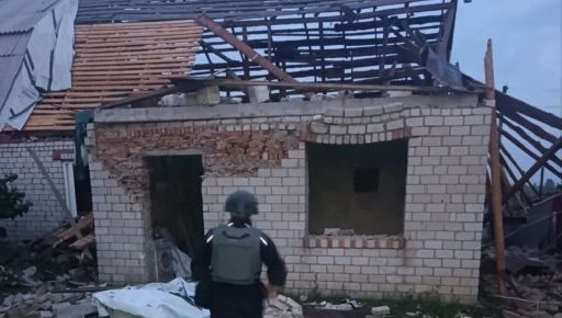 Враг ночью разбил дома в Золочеве на Харьковщине