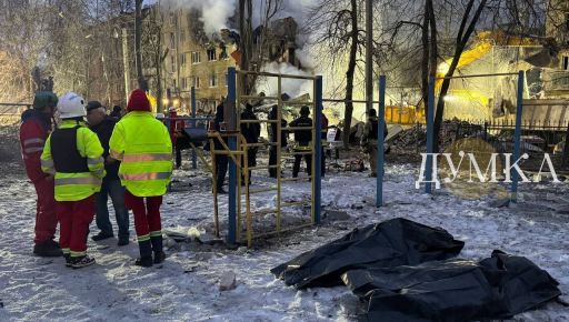 Під завали багатоповерхівки у Харкові знайдено тіло п'ятої загиблої: кадри пошуків