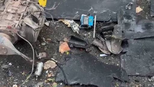 В Харькове показали двигатели БпЛА, которые ударили по детскому саду