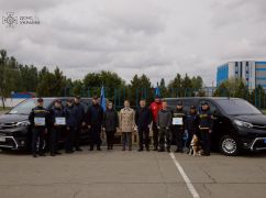 Эстонские спасатели передали на Харьковщину снаряжение для психологических подразделений ГСЧС