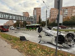 Внаслідок аварії з BMW у Харкові постраждав водій автівки