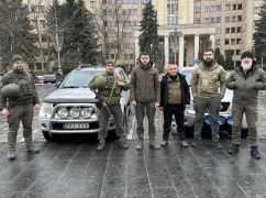 Харьковские нацгвардейцы получили пикапы для фронта