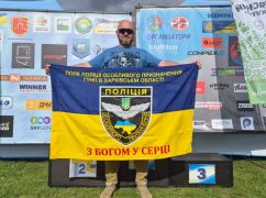 Спецпризначенець поліції з Харківщини здобув срібло на "Світязь Тріатлон-2026"