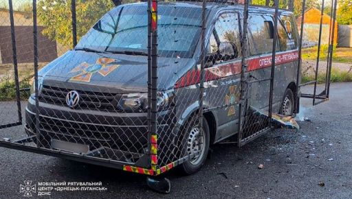 В Харьковской области авто спасателей попало под вражескую атаку