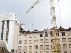 В Харькове начали демонтаж разрушенного корпуса университета городского хозяйства