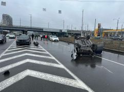 У Харкові в ДТП перекинулося авто: Постраждали дві жінки