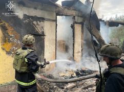В Богодуховском районе россияне уничтожили частный дом: Кадры с места