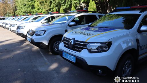В Харьковской области 21 офицер громад получил новый служебный транспорт