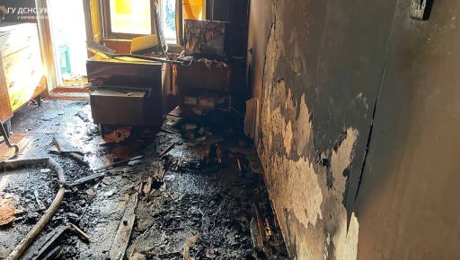 В Харькове горела 5-этажка: На месте пожара нашли тело пожилой женщины