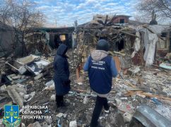 В Харькове опубликовали кадры с места попадания российского дрона-камикадзе