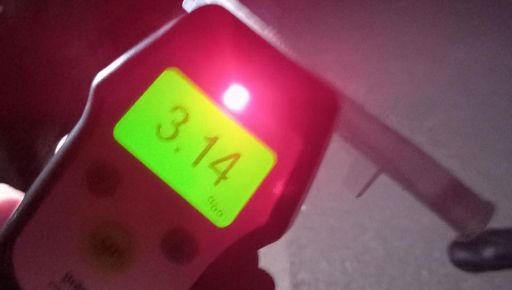 У Харкові зупинили критично п’яного водія: Drager показав перевищення норми майже в 16 разів