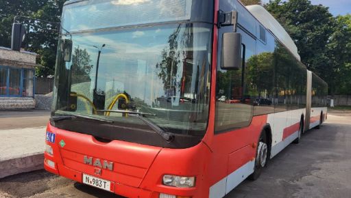 В Харькове вышли на маршруты автобусы, подаренные Германией