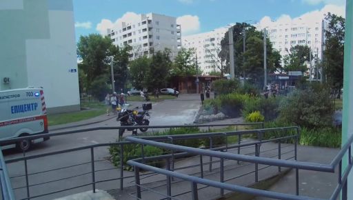 В Харькове показали первые минуты после попадания "Шахеда" в многоэтажку