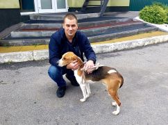 Встреча сквозь слезы: На Харьковщине нашелся хозяин собаки, которую спасли военные
