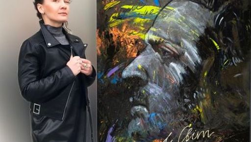 Портрет Зеленского, созданный харьковской художницей, был продан на благотворительной выставке в США