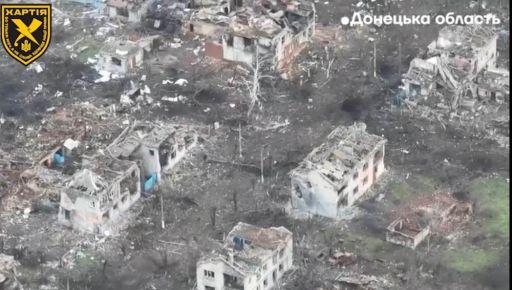 Харьковские добровольцы показали последствия российского "освобождения" под Бахмутом: Видео с воздуха