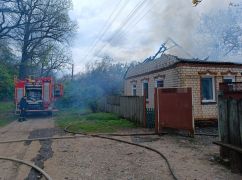 На Харківщині через коротке замикання спалахнув будинок