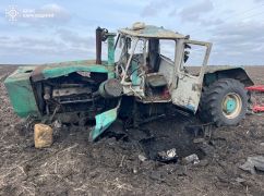 В Харьковской области на противотанковой мине подорвался трактор: Есть пострадавший
