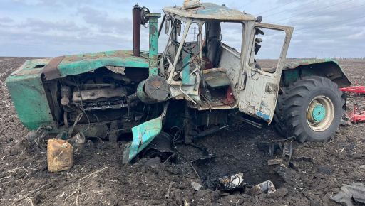В Харьковской области на противотанковой мине подорвался трактор: Есть пострадавший