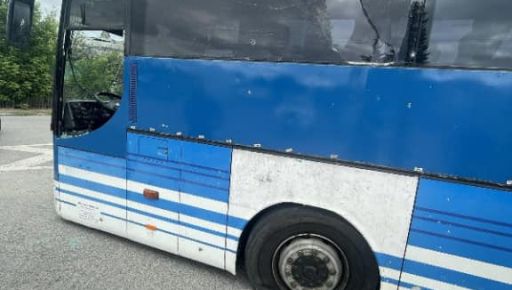 Харьковская полиция показала фото с места обстрела автобуса с гражданскими