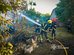 Луганські рятувальники загасили пожежу в Куп’янському районі