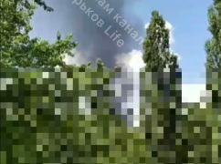 В сети появилось видео с места взрыва в Первомайском Харьковской области