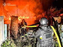Російські БпЛА атакували Куп’янський район і Чугуїв: палали будинки й трава