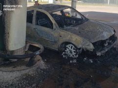 Российские дроны атаковали две АЗС в Харькове: кадры с места