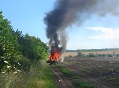 В Харьковской области вражеский дрон уничтожил автомобиль энергетиков (ФОТОФАКТ)