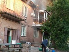 В Харьковской области российская "Молния" попала в дом: вспыхнул пожар