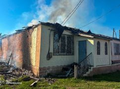 Российский FPV-дрон ударил по магазину в Харьковской области: вспыхнул пожар