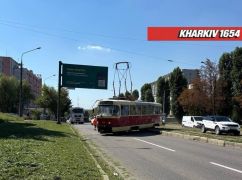 В Харькове трамвай сошел с рельсов &ndash; соцсети