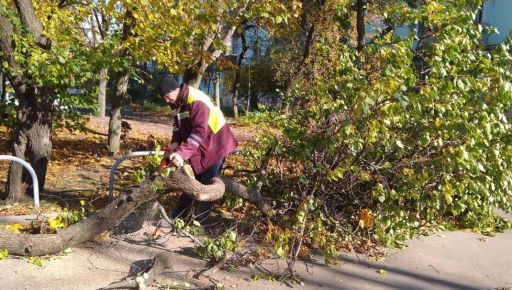 У Терехова показали, как устраняют последствия урагана в Харькове