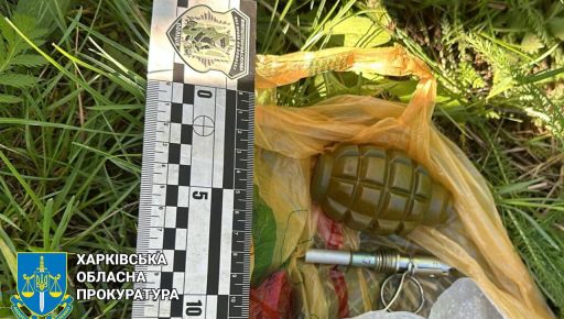 На Харківщині чоловік намагався продати гранату та запал за 2,5 тис. грн