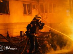 ДСНС показала кадри ліквідації пожеж після нічної атаки на Харків