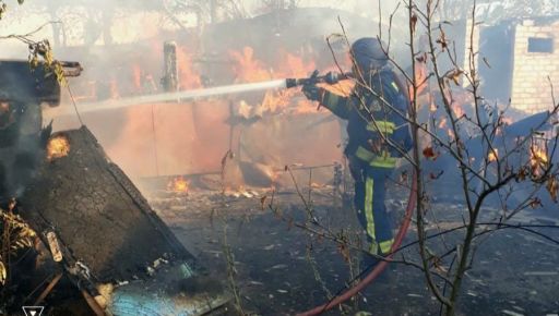 На Харківщині після російських ударів спалахнули пожежі