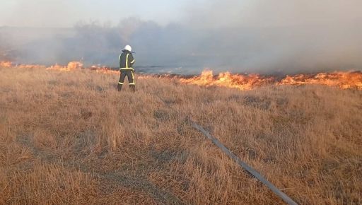 В Харьковской области загорелся сухостой: кадры с места пожаров