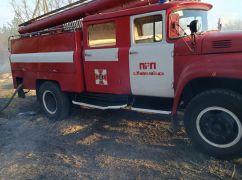 На Харьковщине выгорел почти гектар сухостоя: кадры пожара